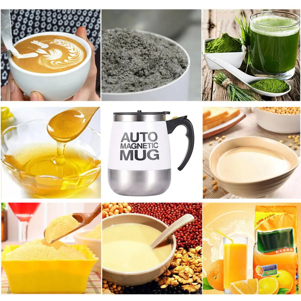 Mug 400ml Coffee Milk Mix Cups 304 Stainless Steel ( Battery Operated )