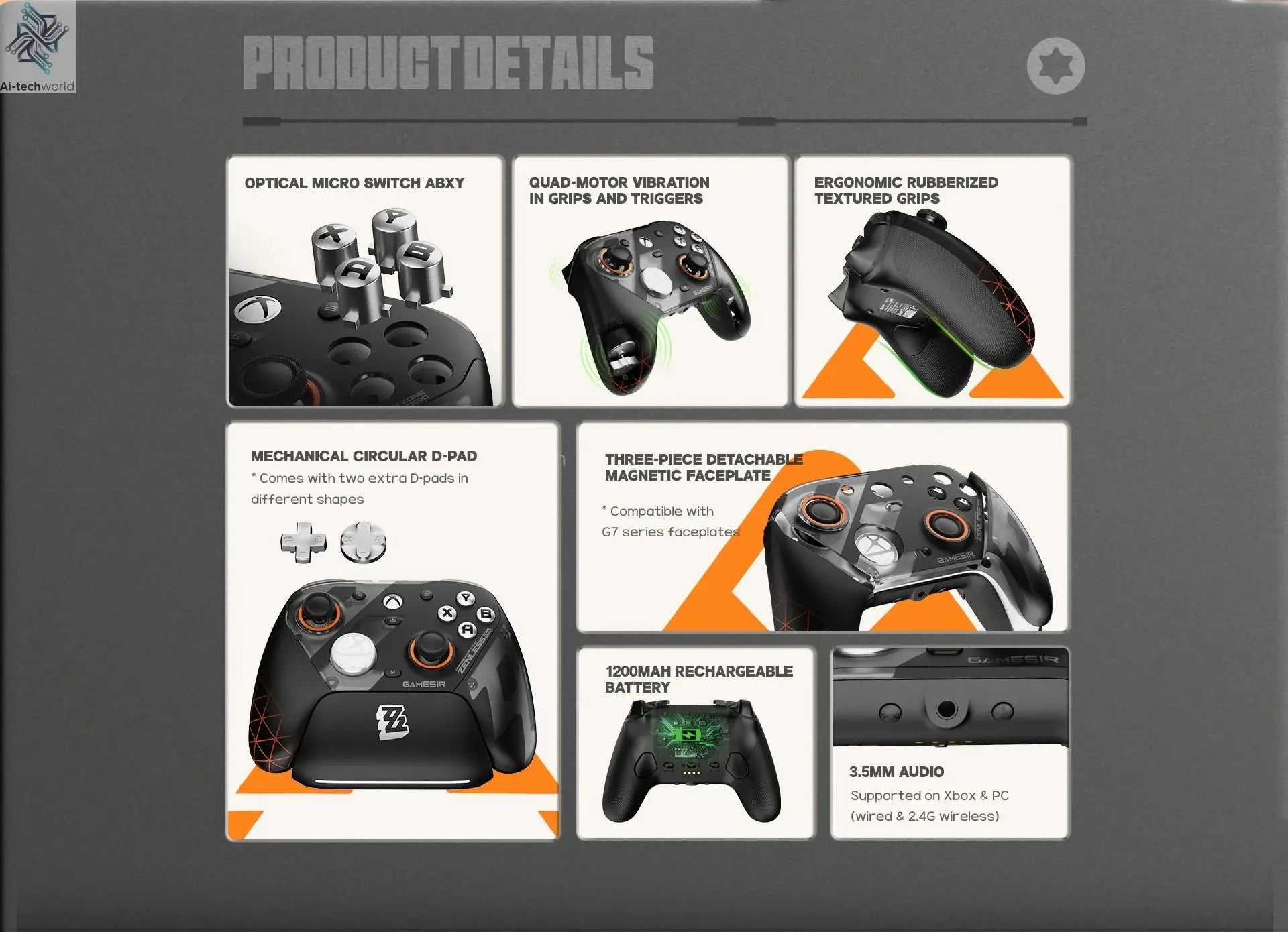 GameSir G7 Pro Zenless Zone Zero Wireless Controller for Xbox Series X|S, Xbox One, PC, Android Mag-Res™ TMR Bluetooth Gaming