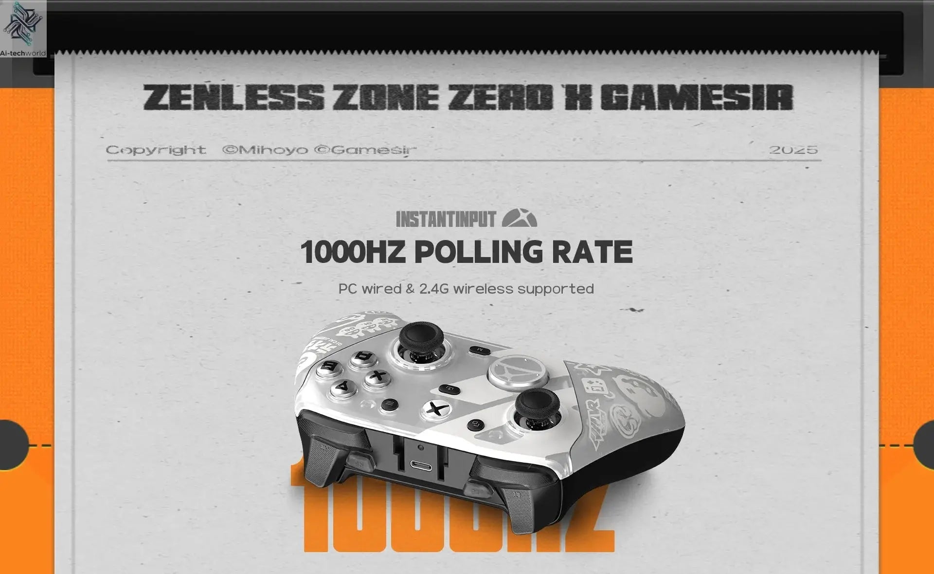 GameSir G7 Pro Zenless Zone Zero Wireless Controller for Xbox Series X|S, Xbox One, PC, Android Mag-Res™ TMR Bluetooth Gaming