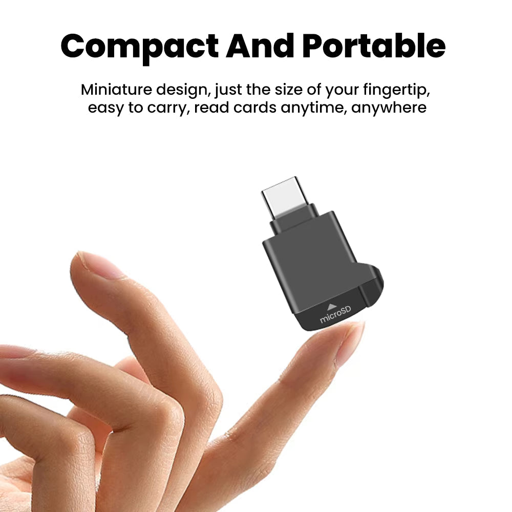 Ultra-Mini Type-C TF Card Reader – OTG High-Speed Data Transfer for Android & Laptop