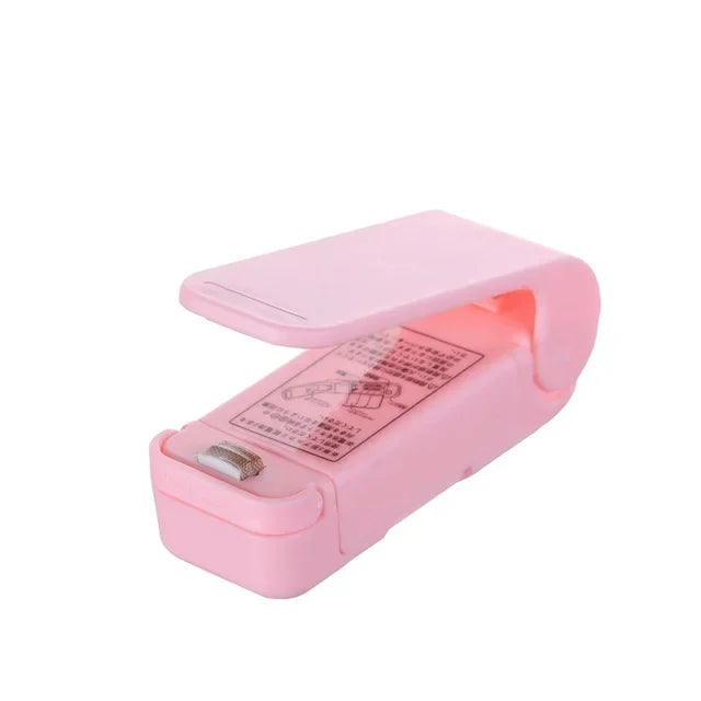 Mini Bag Seal Machine Snack Bag Clip Kitchen Handheld Food Sealer Easy-To-Use Portable Sealer Packaging Plastic Food Bag Closure