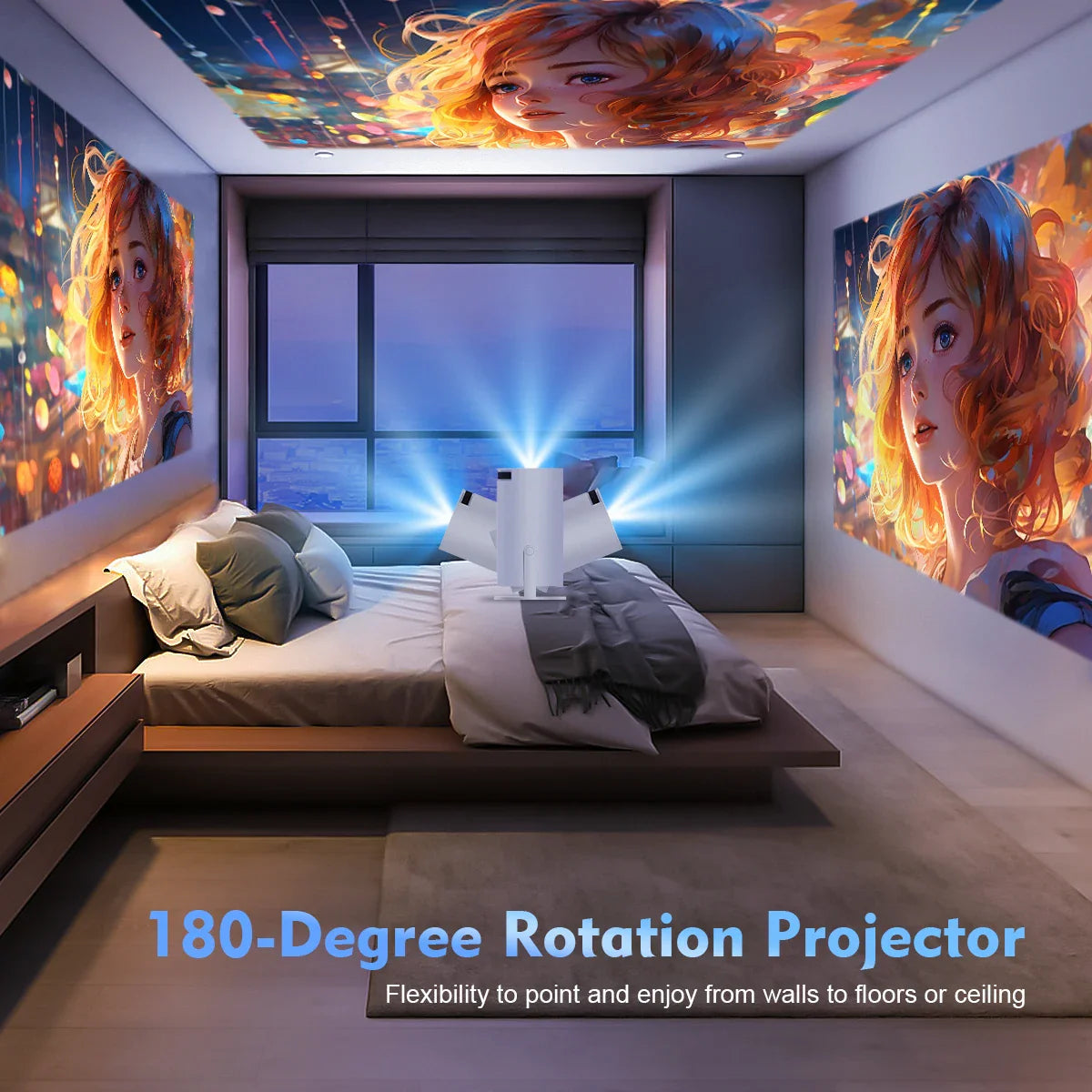 Magcubic Projector HY300 Pro 4K Android 11 Dual Wifi6 290ANSI Allwinner H713 BT5.0 1080P 1280*720P Home Cinema Outdoor Projetor
