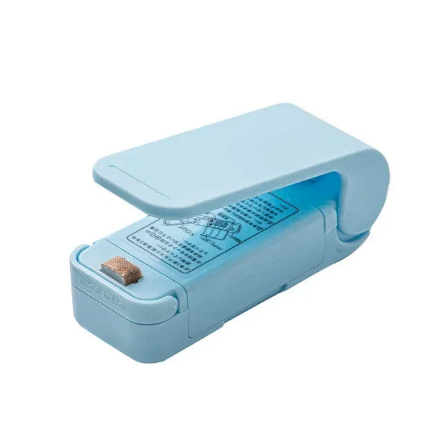 Mini Bag Seal Machine Snack Bag Clip Kitchen Handheld Food Sealer Easy-To-Use Portable Sealer Packaging Plastic Food Bag Closure