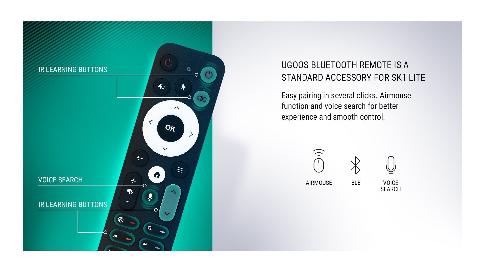 Ugoos SK1 LITE 8K ANDROID 11 TV Box Amlogic S928X-K LPDDR4 4GB RAM 64GB ROM WiFi6 1000M BT5.2 USB3.0 Support AV1 H.265 8K 60fps VP9 HDR Box