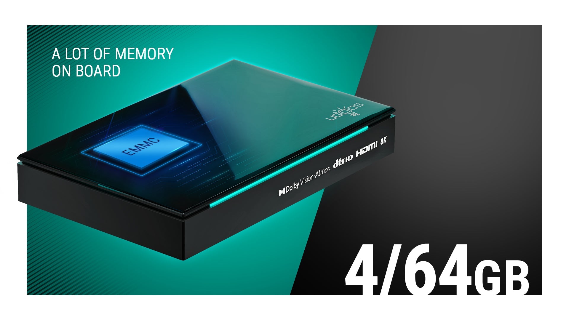 Ugoos SK1 LITE 8K ANDROID 11 TV Box Amlogic S928X-K LPDDR4 4GB RAM 64GB ROM WiFi6 1000M BT5.2 USB3.0 Support AV1 H.265 8K 60fps VP9 HDR Box