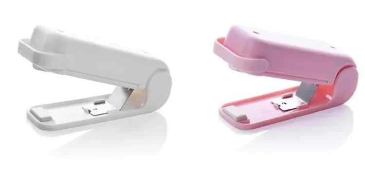 Mini Bag Seal Machine Snack Bag Clip Kitchen Handheld Food Sealer Easy-To-Use Portable Sealer Packaging Plastic Food Bag Closure